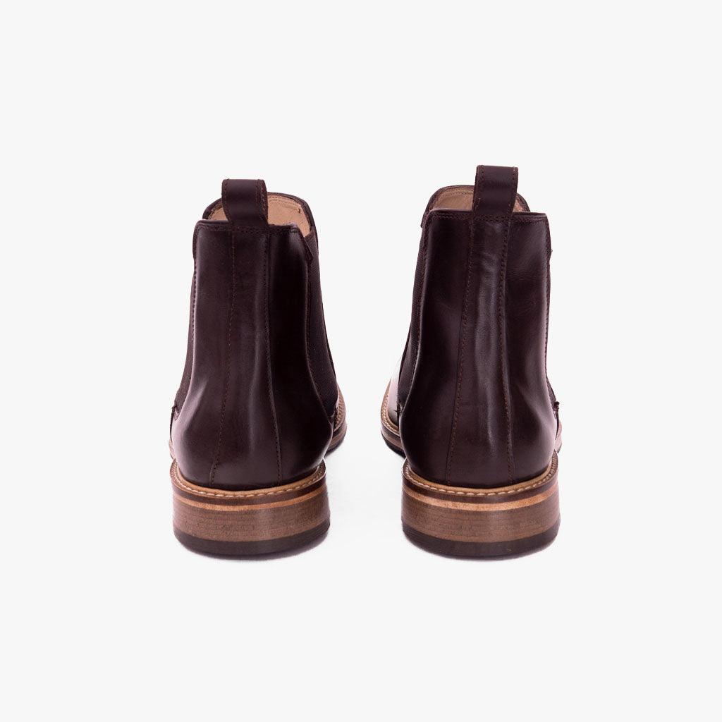 Chelsea boots homme cuir marron hot sale