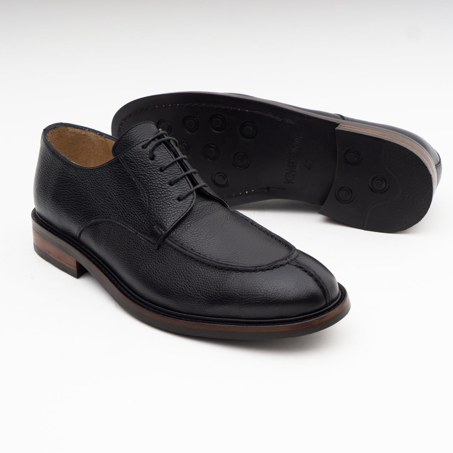 derby-chaussure-cuir-Noir-homme-Kingdomix-maroc