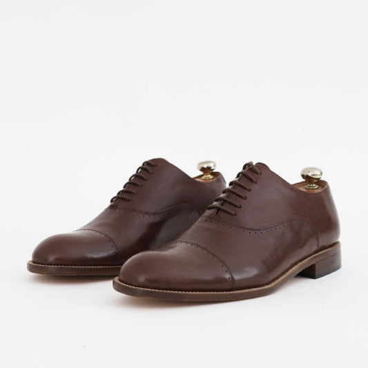 Chaussures homme Oxford - Cuir glacé brun - ARIS