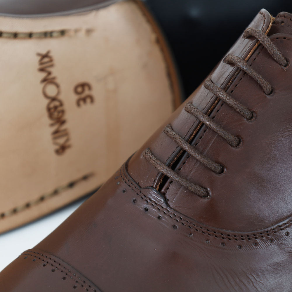 Chaussures homme Oxford - Cuir glacé brun - ARIS